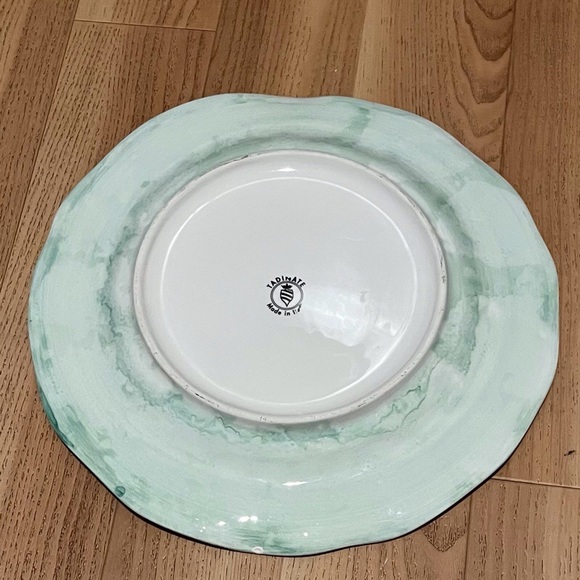 12” Ceramic Plate with Olive Branch - Picture 2 of 3